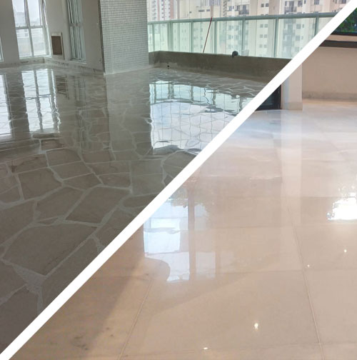 Especializada no tratamento de mármores, granitos, granilites Especializada no tratamento de mármores, granitos, granilites Imagem galeria